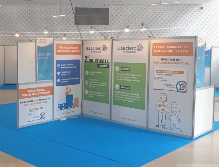 Cloison de stand personnalisable