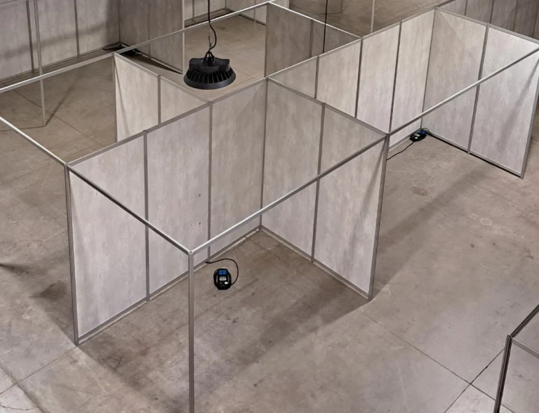 Cloison IG personnalisée, effet béton