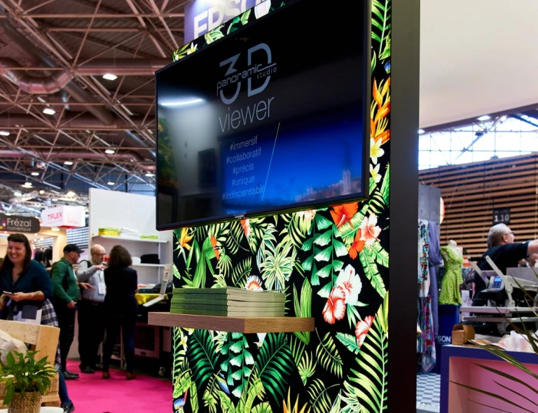 Stand modulaire Lyon avec caisson led retroéclairé