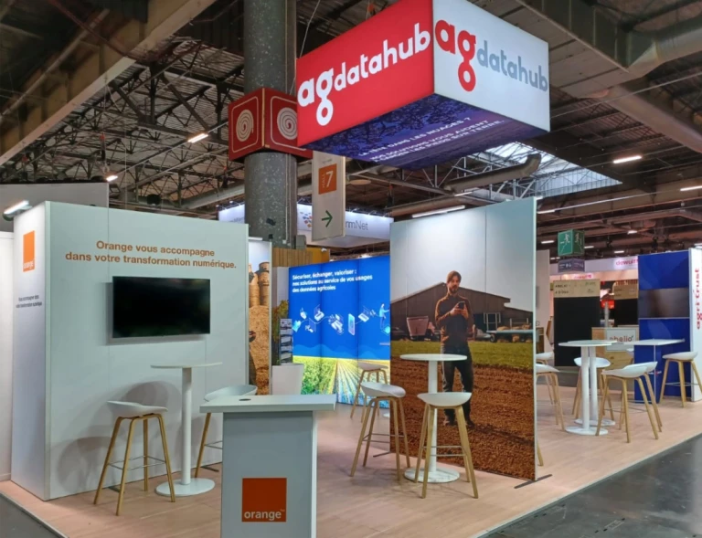 Installation de stand sur salon SIA Paris