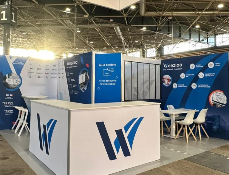 Stand personnalisé durable Be matrix